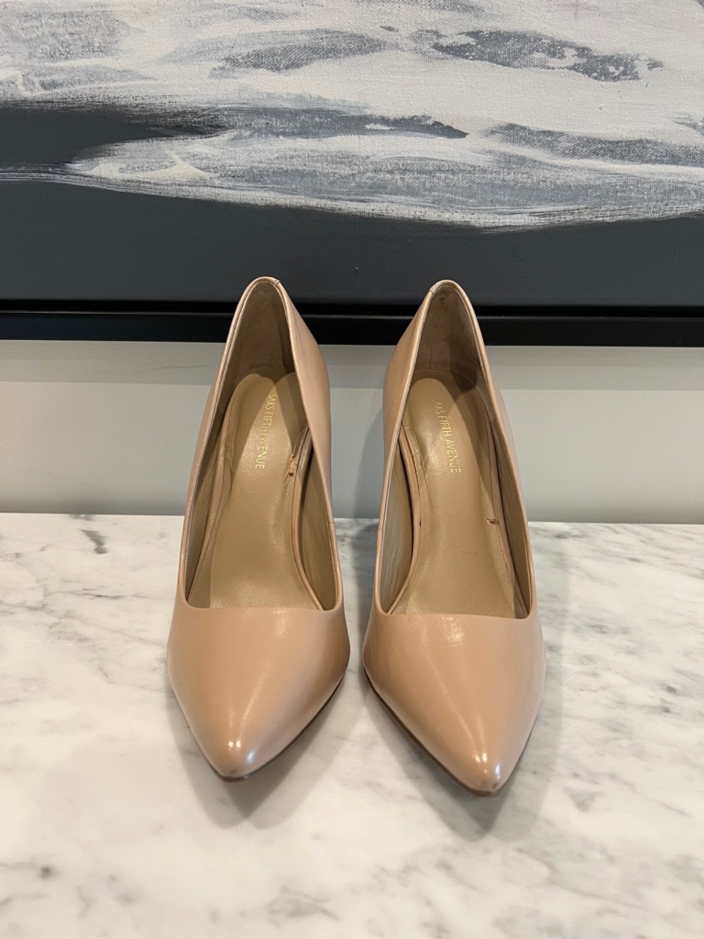 Saks Fifth Avenue Classic Nude Pointed-Toe Women's Pumps